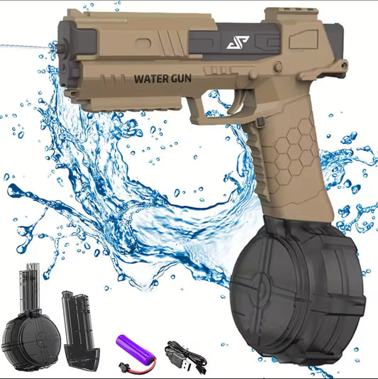 High Powered Electric Water Gun - 32ft Range Rechargeable Battery